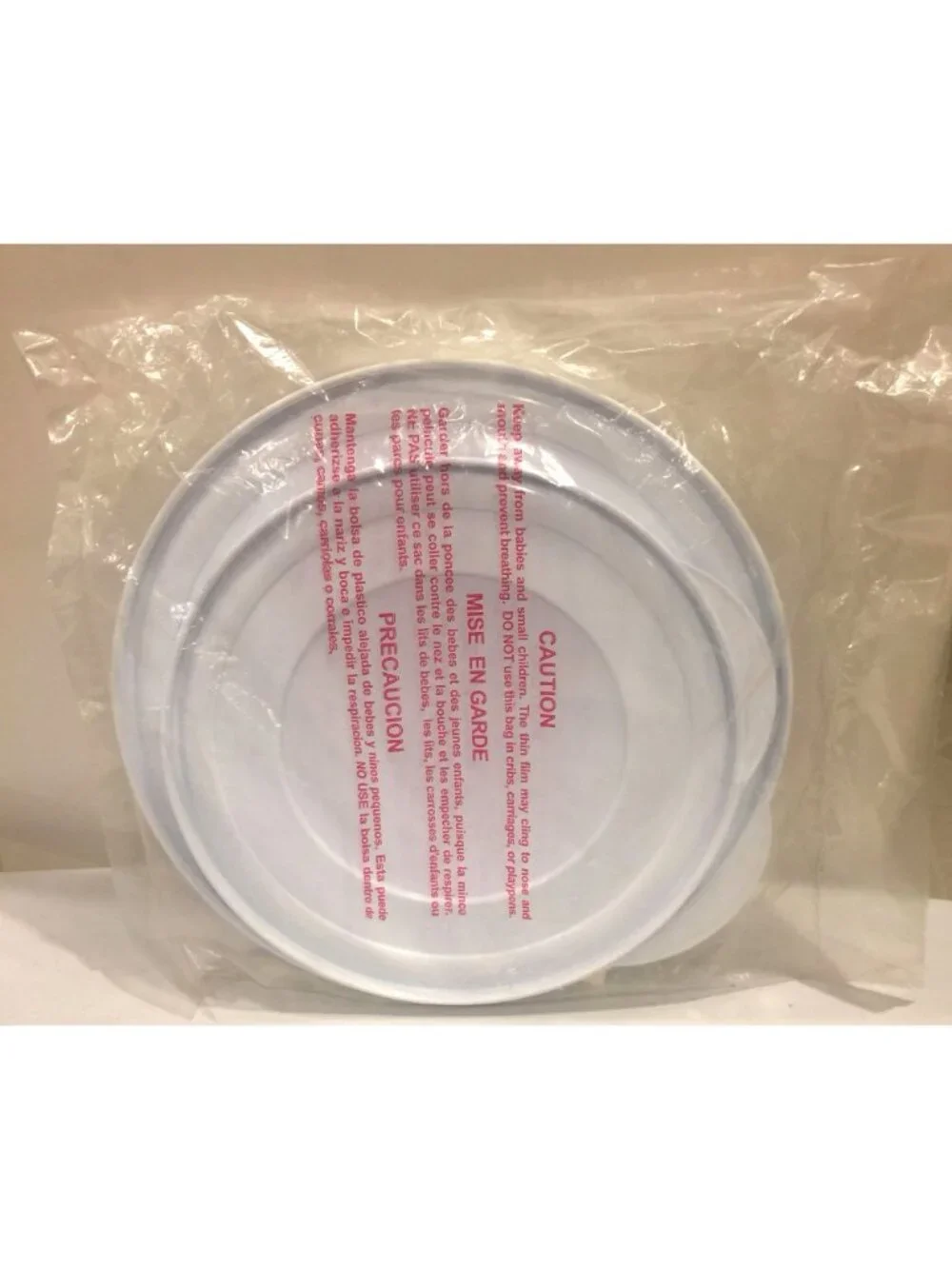The Pampered Chef LID SET #2798 White Round Plastic 9